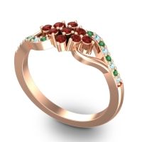 Simple Pave Torana Ring