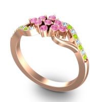 Simple Pave Torana Ring