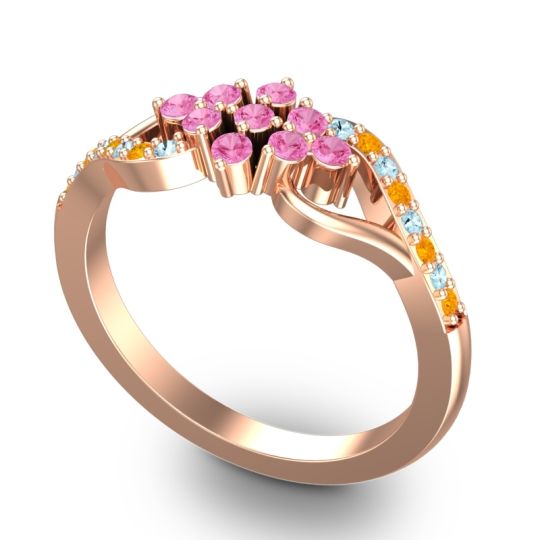 Simple Pave Torana Ring