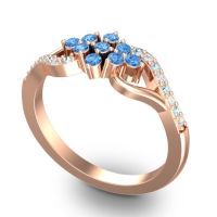 Simple Pave Torana Ring