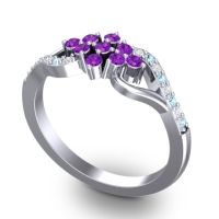 Simple Pave Torana Ring