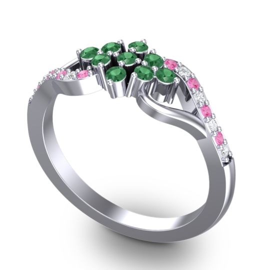 Simple Pave Torana Ring