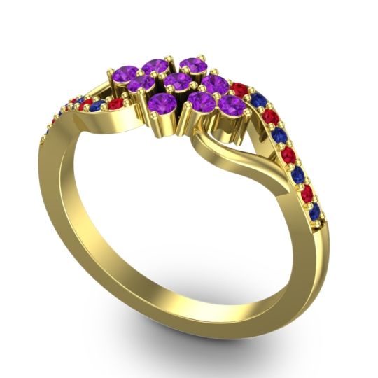 Simple Pave Torana Ring