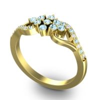 Simple Pave Torana Ring