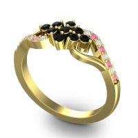 Simple Pave Torana Ring