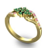 Simple Pave Torana Ring