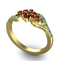 Simple Pave Torana Ring