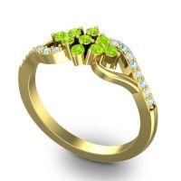 Simple Pave Torana Ring