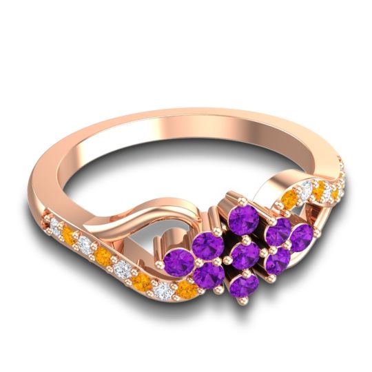 Simple Pave Torana Ring