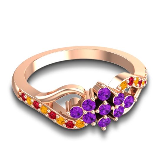 Simple Pave Torana Ring