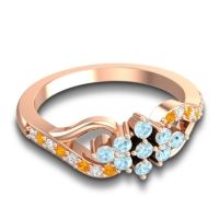 Simple Pave Torana Ring