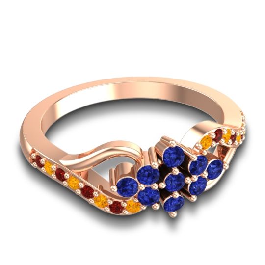 Simple Pave Torana Ring