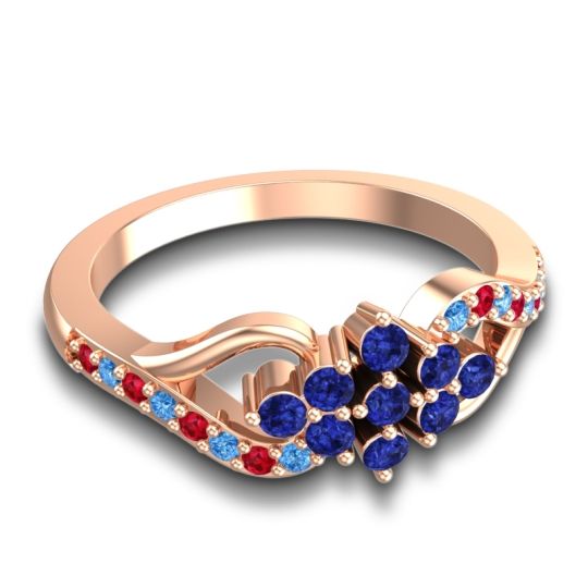 Simple Pave Torana Ring