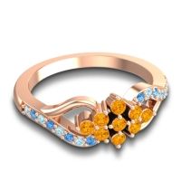 Simple Pave Torana Ring