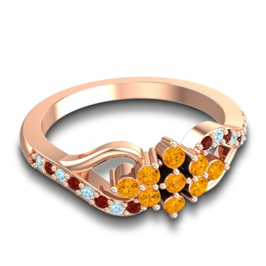 Simple Pave Torana Ring