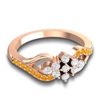 Simple Pave Torana Ring