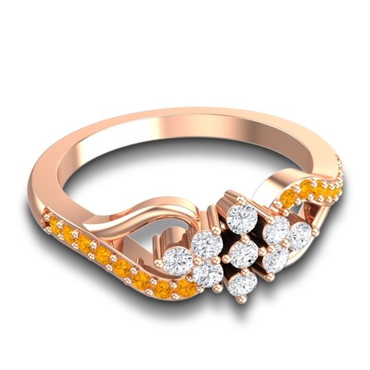 Simple Pave Torana Ring