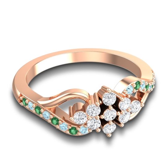 Simple Pave Torana Ring