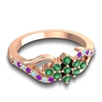 Simple Pave Torana Ring