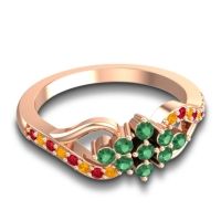 Simple Pave Torana Ring