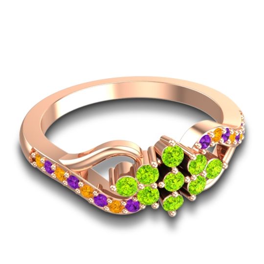 Simple Pave Torana Ring