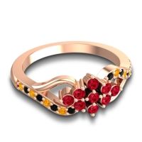 Simple Pave Torana Ring