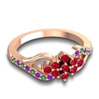 Simple Pave Torana Ring