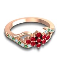 Simple Pave Torana Ring