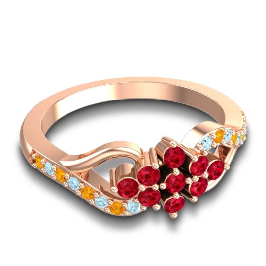 Simple Pave Torana Ring