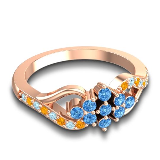 Simple Pave Torana Ring