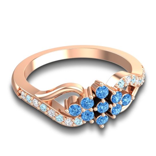 Simple Pave Torana Ring