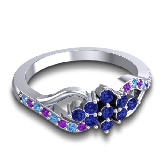 Simple Pave Torana Ring