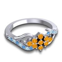 Simple Pave Torana Ring