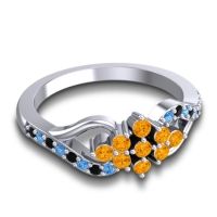 Simple Pave Torana Ring