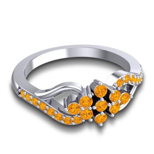 Simple Pave Torana Ring