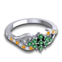 Simple Pave Torana Ring