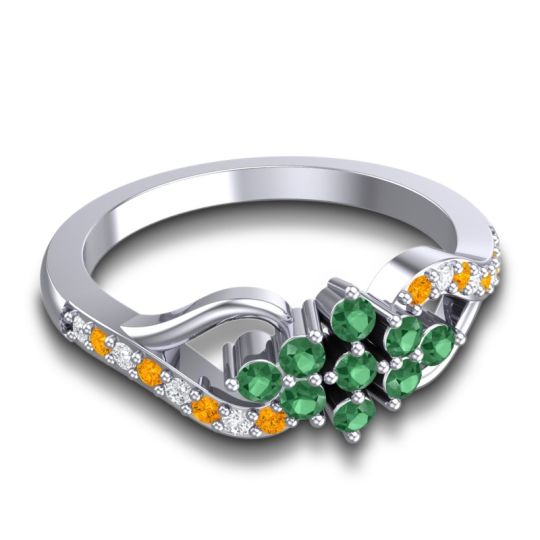 Simple Pave Torana Ring