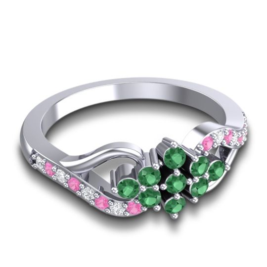 Simple Pave Torana Ring