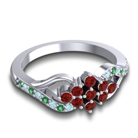 Simple Pave Torana Ring