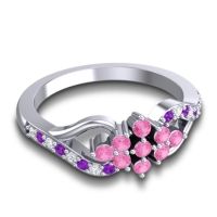 Simple Pave Torana Ring