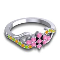 Simple Pave Torana Ring