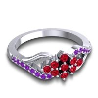 Simple Pave Torana Ring