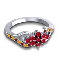 Simple Pave Torana Ring