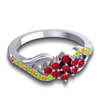 Simple Pave Torana Ring