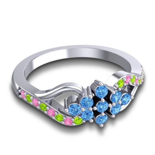 Simple Pave Torana Ring