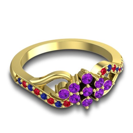 Simple Pave Torana Ring