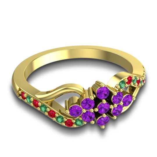 Simple Pave Torana Ring