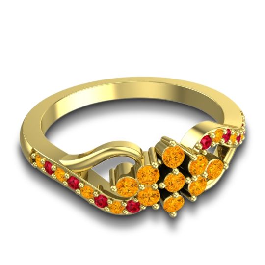 Simple Pave Torana Ring