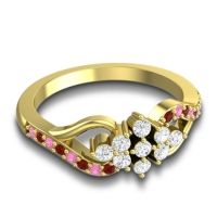 Simple Pave Torana Ring