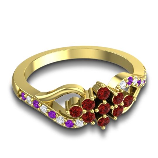 Simple Pave Torana Ring